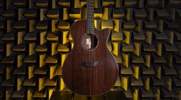 Furch Guitars stellt das vollständig aus indischem Palisander gefertigte Modell „Dark Yellow“ seiner Yellow-Series vor.