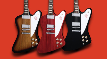 Die Gibson Firebird Platypus ist eine gelungene Synthese von Vergangenheit und Gegenwart. Das Design der Reverse- und Non-Reverse-FB vereint.