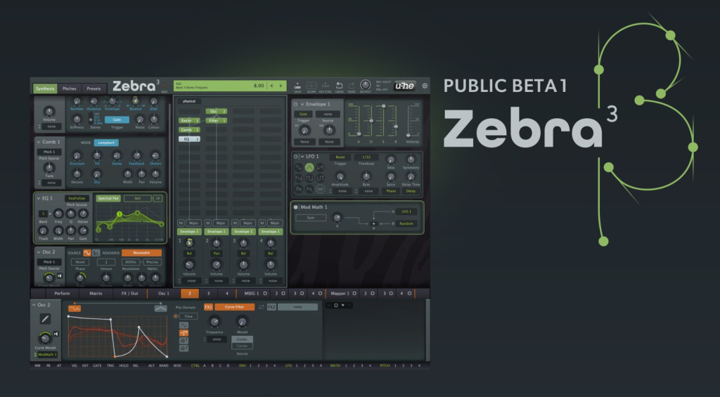 u-he Zebra 3: Highlight Vector-Wavesets 4x Zebralette 3