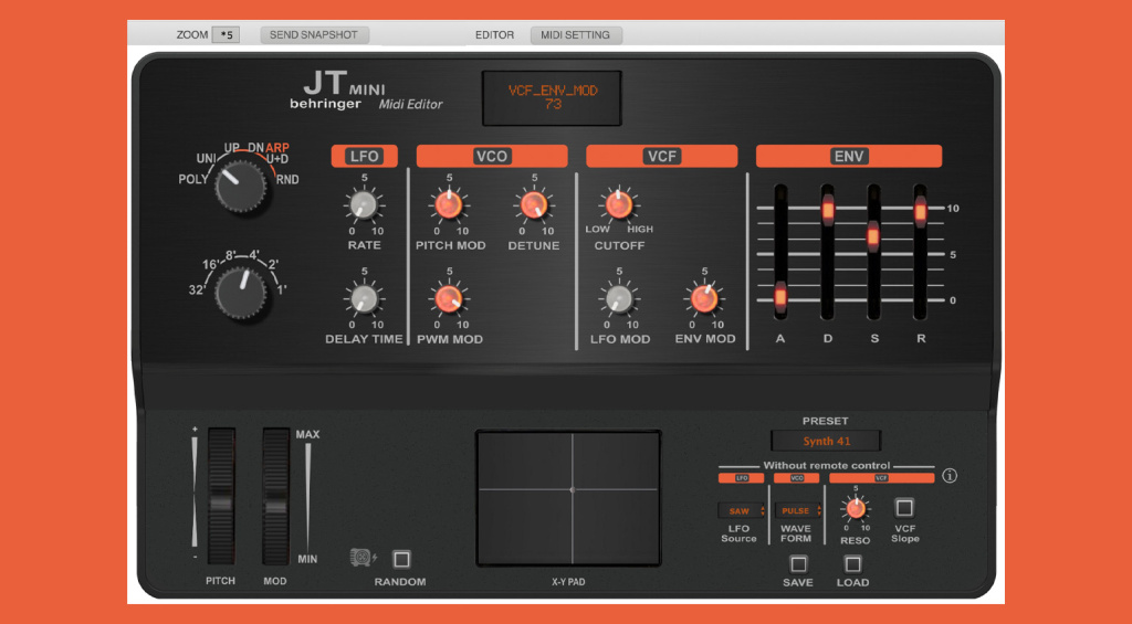 Momo Müller Behringer JT mini Editor