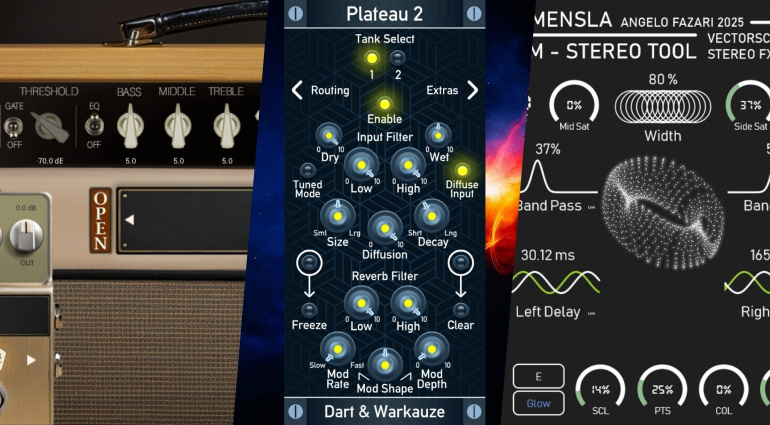 Dusty Tube, Plateau 2, Stereo Tool - 3 Freeware Plugins