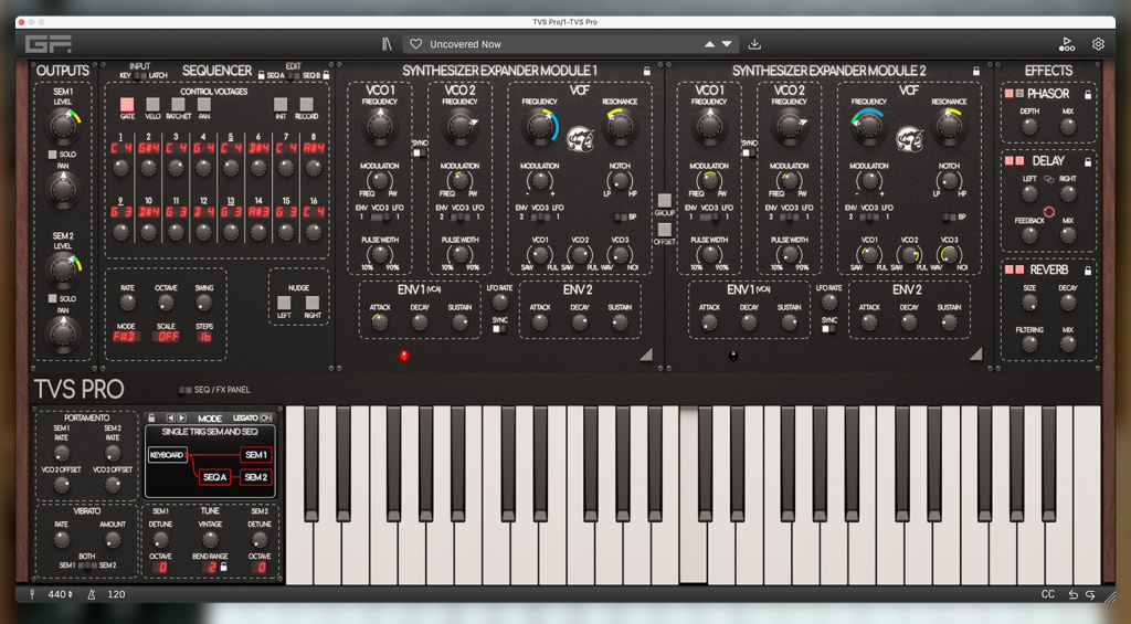 GForce Software Oberheim TVS Pro Plugin
