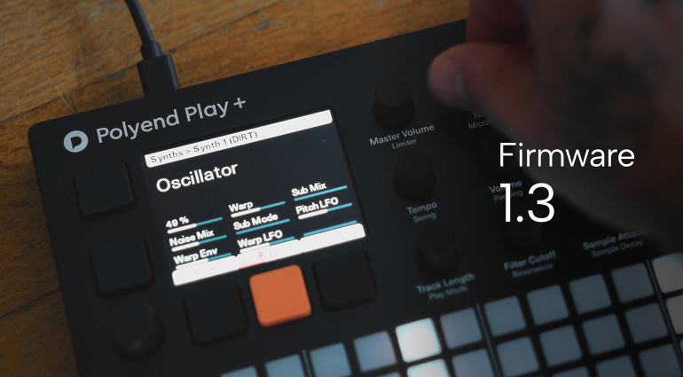 Polyend Play+ Firmware-Update 1.3