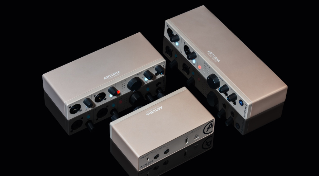 Ab sofort mit Champagne-Finish erhältlich: Arturia MiniFuse 1, 2 und 4