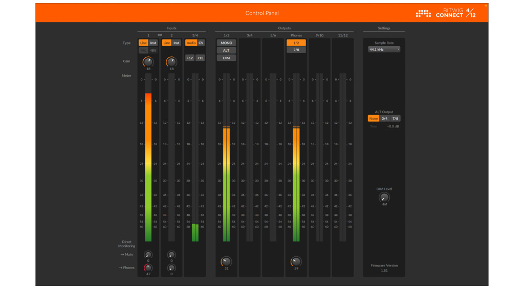 Bitwig Control Panel Software