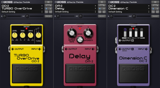 BOSS Effects Pedals Plugin bekommt weitere Kult-Pedale: Update bringt DM-2, OD-2 und DC-2