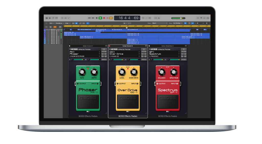 Boss Effects Pedals Plugin in Logic