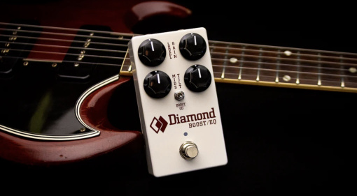 Das Diamond Boost/EQ-Pedal trifft genau den richtigen Ton und ist daher eine große Hilfe auf jedem Pedalboard.
