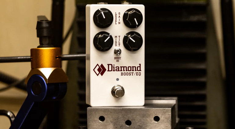 Das Diamond Boost/EQ-Pedal trifft genau den richtigen Ton und ist daher eine große Hilfe auf jedem Pedalboard.