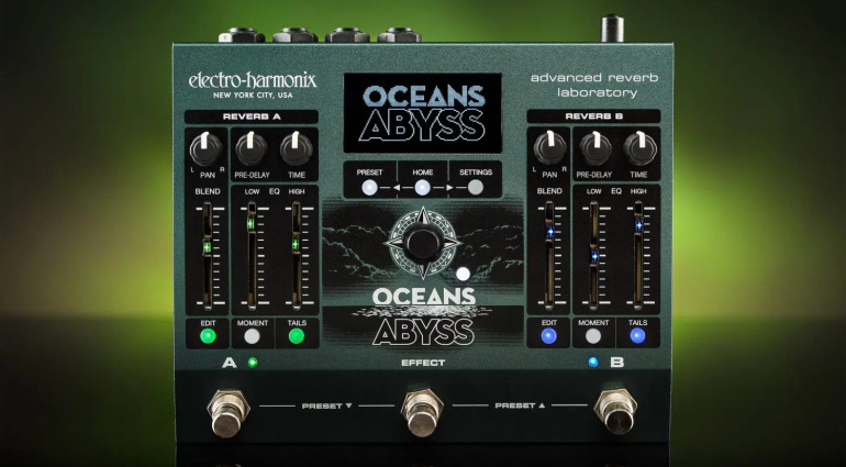 EHX Oceans Abyss Reverb: Doppelter Düsterhall dröhnt dramatisch