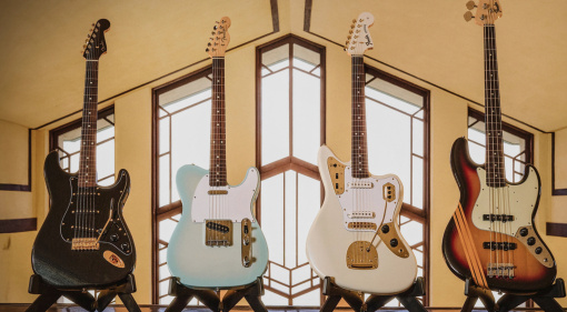 Die Fender Japan Traditional Collection 2025 umfasst Modelle wie Jaguar, Mustang und Jazzmaster, die mit schicker Optik überzeugen!