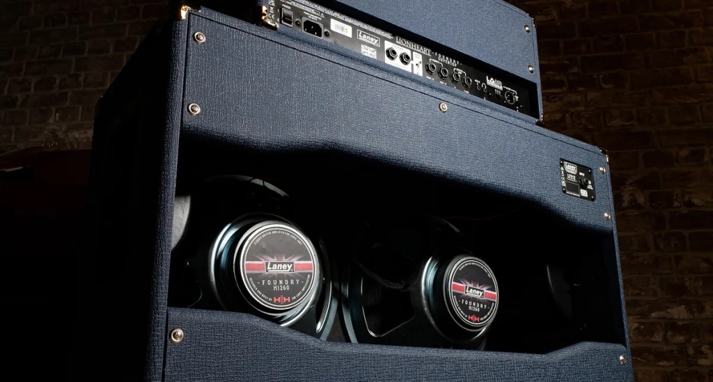 Rückseite des Laney Supertop und des LF212 2×12