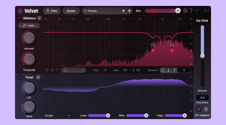 Velvet: iZotopes neues Plugin mit intelligentem De-Essing und professioneller Tonkontrolle