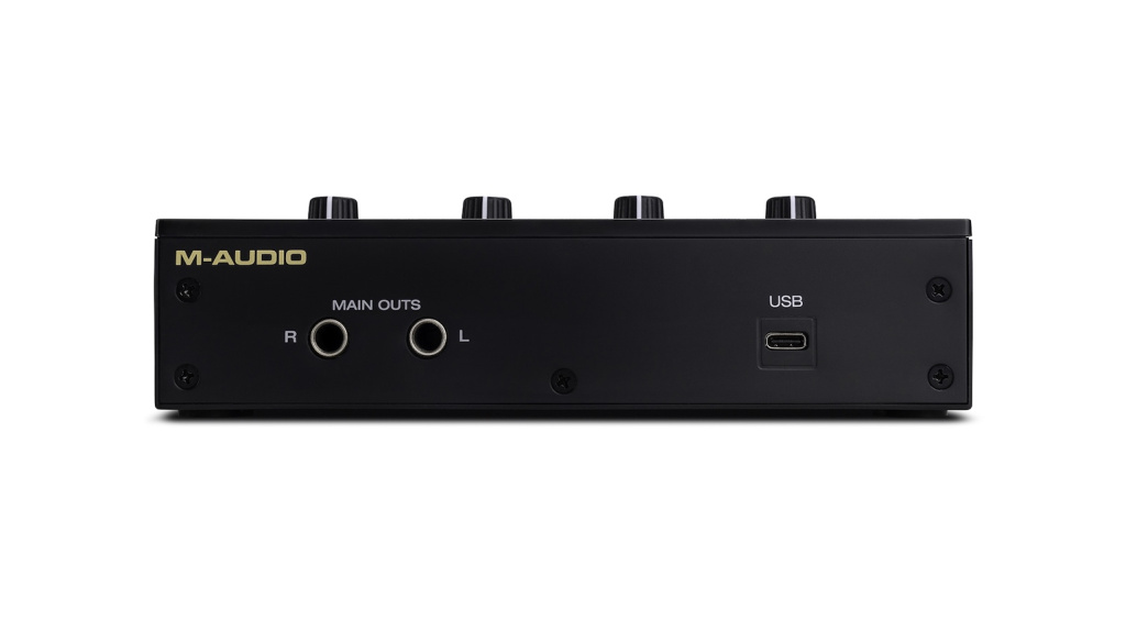 Die Rücksete des Audiointerfaces