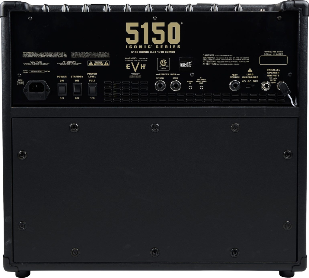 Rückseite des kompakten EVH 5150 Iconic 15 Watt