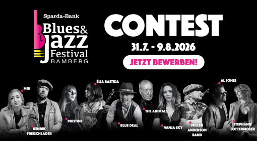 Blues- und Jazzfestival Bamberg 2026: Thomann verlost zwei Slots auf der Hauptbühne