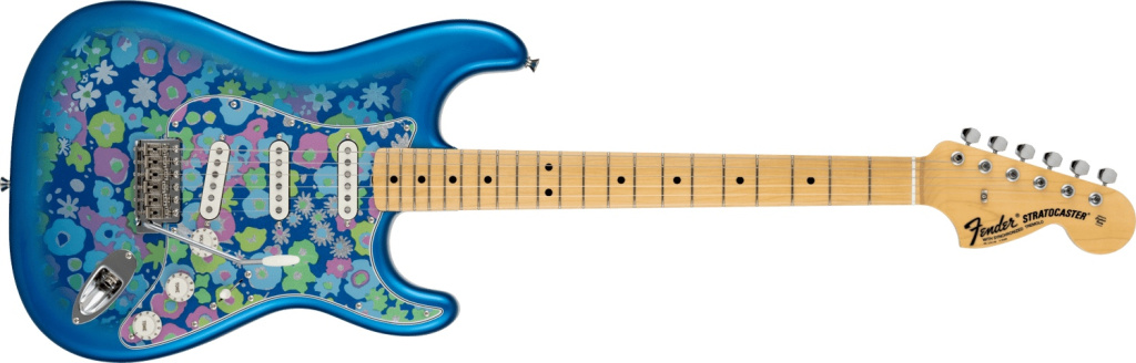 Blue Flower Stratocaster