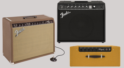 Brandneue Amps von Fender! Mit dem Fender '62 Super Amp, dem Mustang LTX und dem Tone Master FR-12 Tweed gibt es frischen Nachschub!