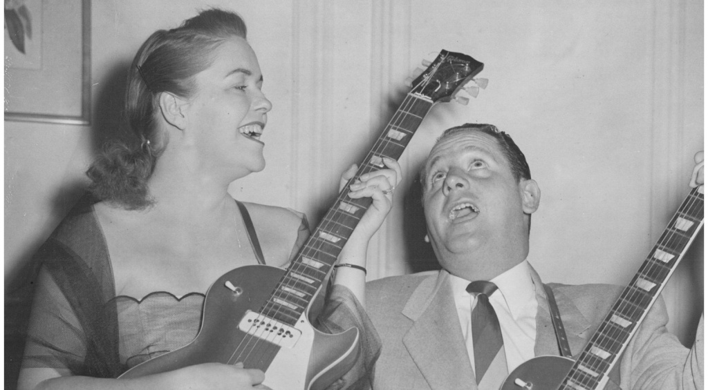 Les Paul mit seiner Frau Mary Ford