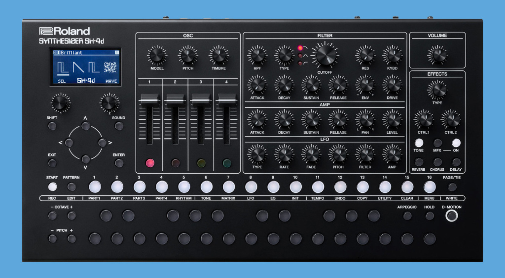 Roland SH-4d: Synthesizer mit Batteriebetrieb