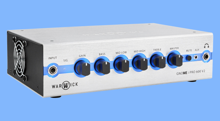 Der Warwick Gnome i Pro 600 V2 punktet mit einigen neuen Features und bleibt dabei noch immer ein äußerst lautstarker Bassamp.