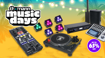 Live und DJ Deals im bei Thomann Music Days 2025!