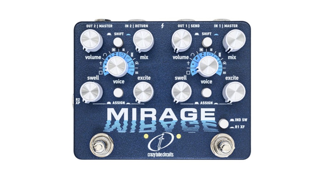 Das Crazy Tube Circuits Mirage ist einen Dual-Engine-Ambient-Reverb-Workstation mit mächtigen Sounds und einfacher Bedienung.