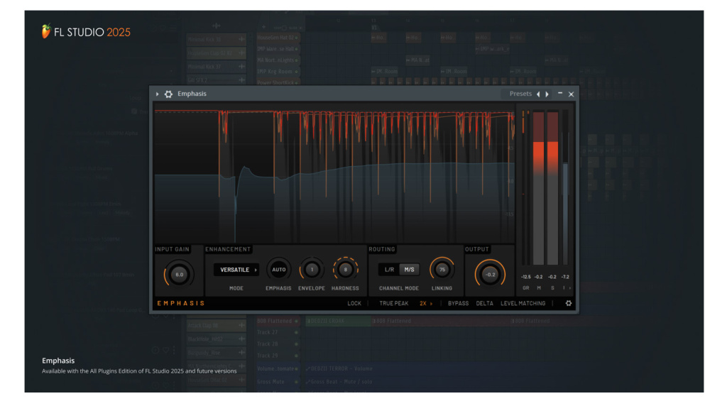 Emphasis ist der neue Multi-Stage-Mastering-Kompressor in FL Studio