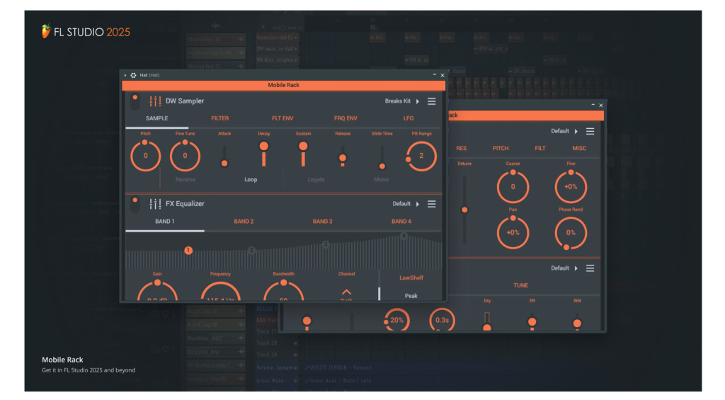 Moblie Rack in FL Studio 2025