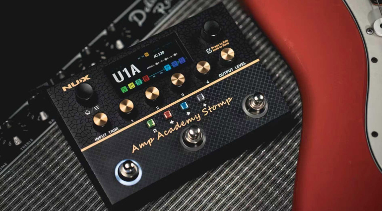 Der neue NUX Amp Academy Stomp bietet euch erstklassiges Amp-Modelling und Multi-FX zu einem Spitzenpreis!