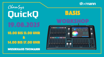 ChamSys QuickQ Workshop bei Thomann