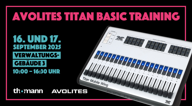 Avolites Titan Basic Training bei Thomann: So wirst du zum Lichtprofi