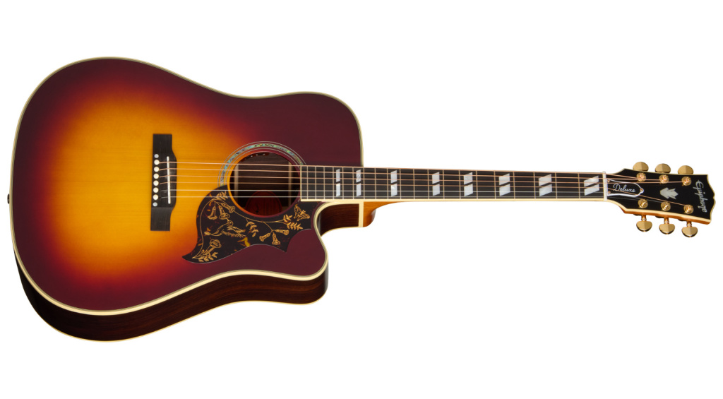 Epiphone Hummingbird Deluxe EC in Atumn Burst