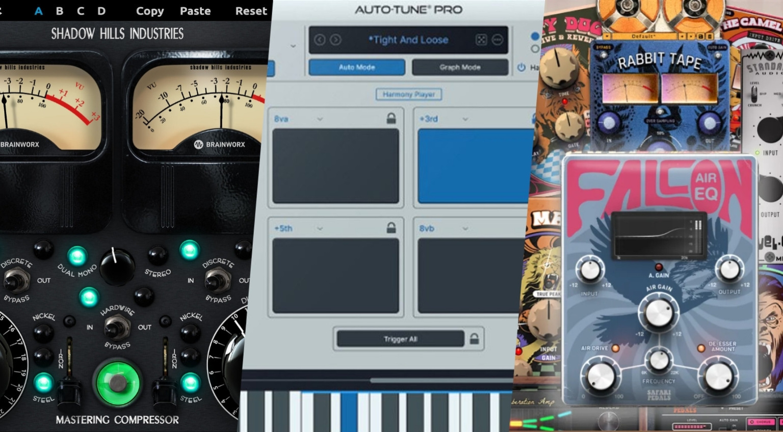 Audio Plugin Panel IK Multimedia, Universal Audio, Plugin Alliance: 3 ultimative Software ...