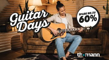 Guitar Days bei Thomann: Über 500 Deals mit bis zu 60 % Rabatt!
