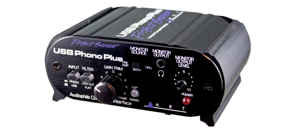 Der Phono-Vorverstärker ART USB Phono Plus PS bietet gleich einen USB-Anschluss zum Vinyl digitalisieren
