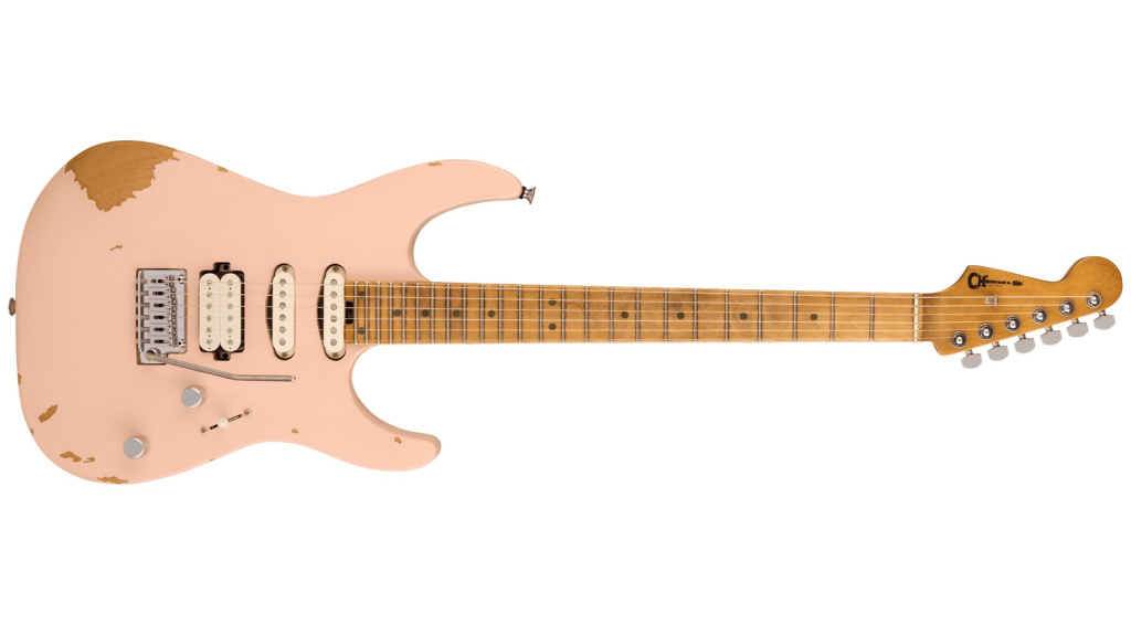 Die Charvel Rick Graham Signature Pro-Mod ist ein echter Hingucker! Die Gitarre vereint klassische Designelemente mit modernster Spieltechnik.