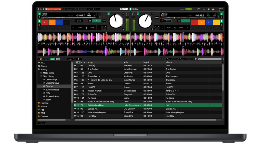 Serato DJ 3 mit Spotify-Integration