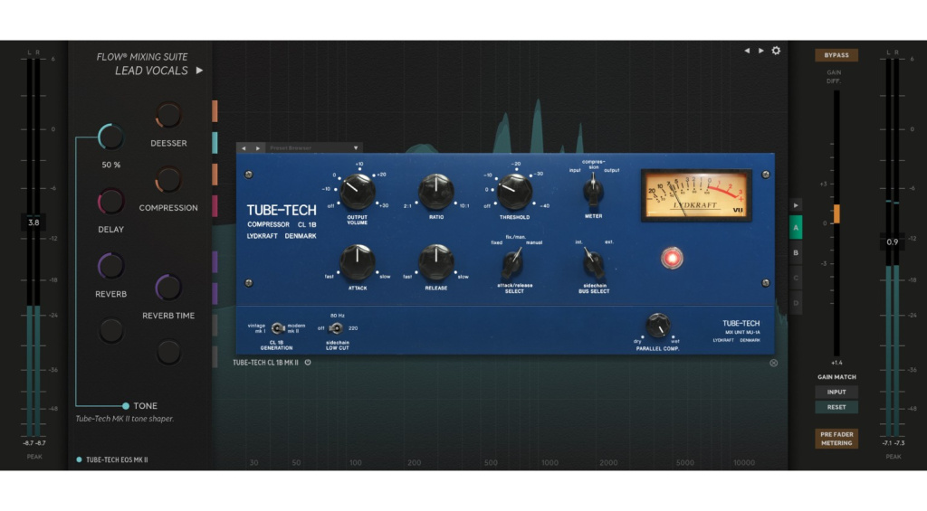 Softube Flow Mixing Suite mit dem legendären Tube-Tech Kompressor