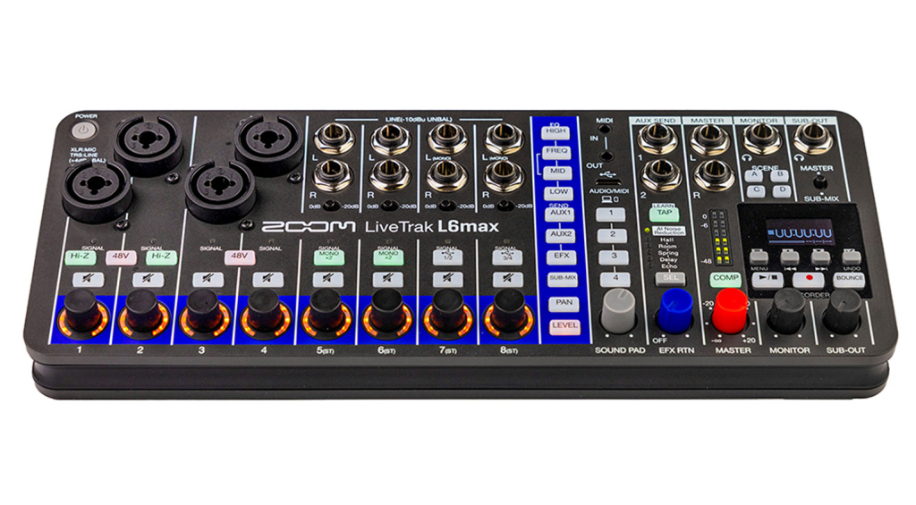 Zoom LiveTrak L6max