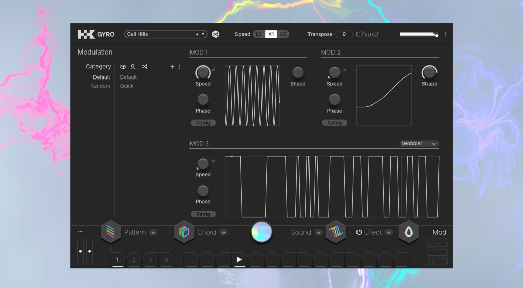 10K Audio Gyro bietet auch Optionen für Modulation