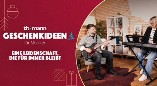Geschenkideen von Thomann: So wird Weihnachten auch 2025 musikalisch