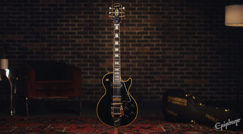 Die Epiphone Joe Bonamassa ’59 Les Paul Custom stammt aus der Nerdville-Gitarrensammlung von Herrn Bonamassa.