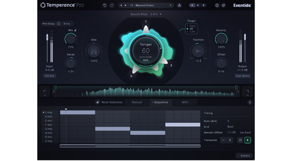 Ein Sequencer in einem Reverb ist sehr ungewöhnlich