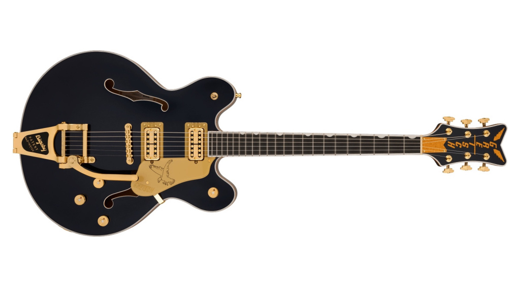 Gretsch hat das Semi-Hollow-Modell Falcon Center Block LTD als Limited Edition herausgebracht. Erhältlich in Vintage White und Midnight Sapphire.