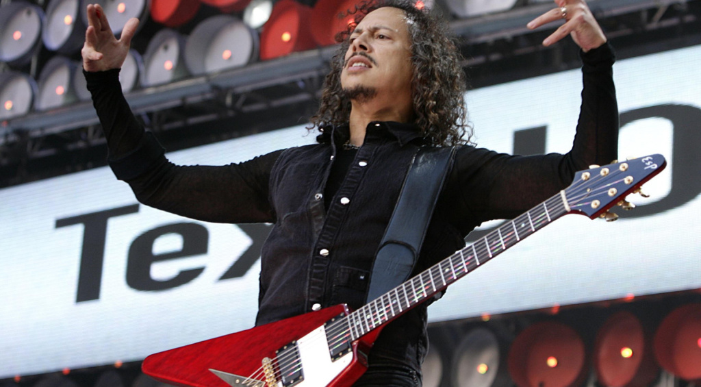 Kirk Hammett und seine Flying V