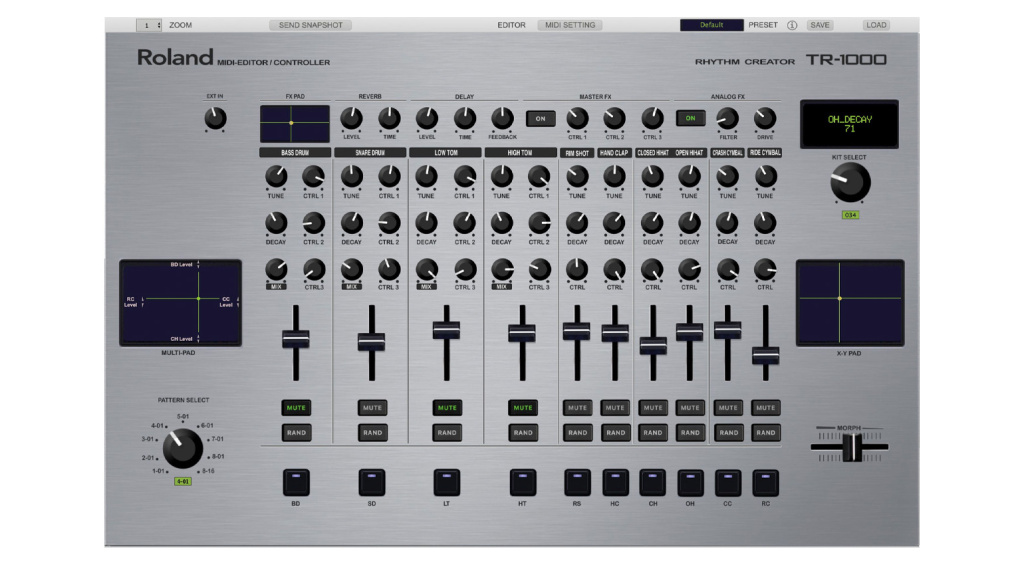 Roland TR-1000 Editor