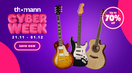 Bei Thomann starten ab sofort die Cyberweek Gitarren-Deals für dieses Jahr. Diesmal gibt es wieder unzählige heiße Schnäppchen für euch!