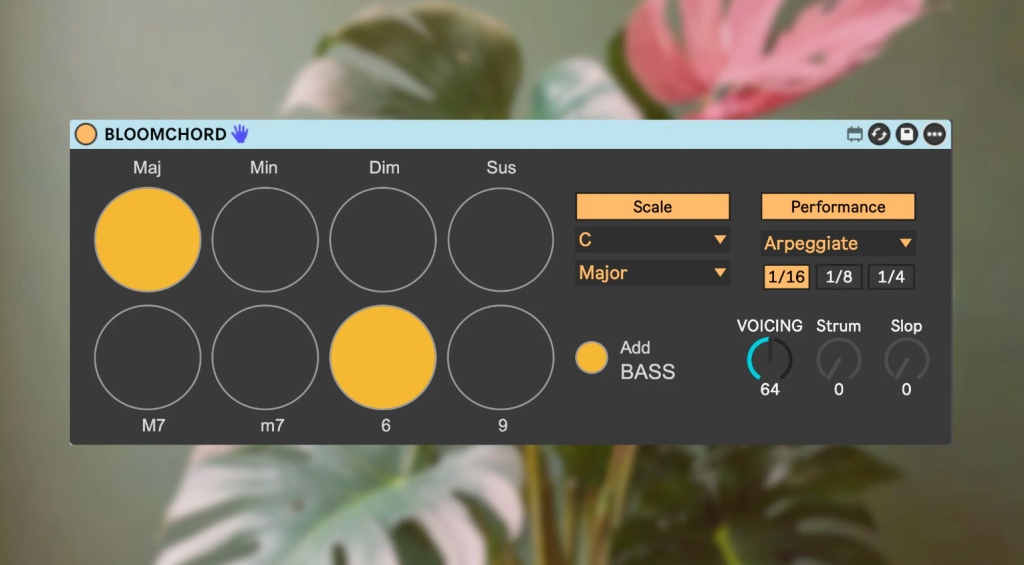 BLOOMCHORD MIDI-Instrument für Ableton Live mit Max for Live