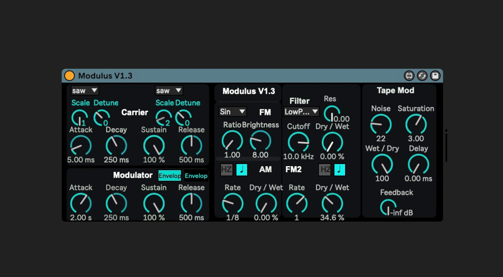 Modulus 1.3 Synthesizer für Max for Live